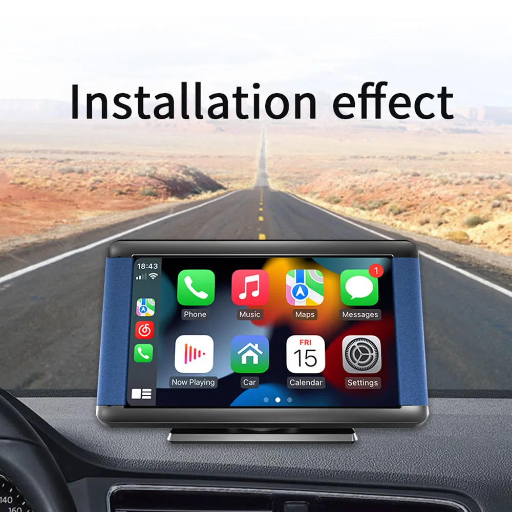 7 インチ車の Bluetooth MP5 プレーヤーワイヤレス Carplay モニター Android タッチスクリーン Bluetooth ステレオマルチメディアプレーヤー GPS ナビゲーター