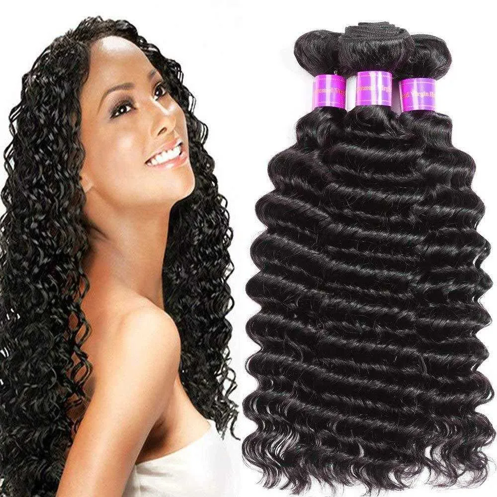 Hair Lace Wigs Wig Female Real 9ahuman Deep Curly Human Hair Curtain