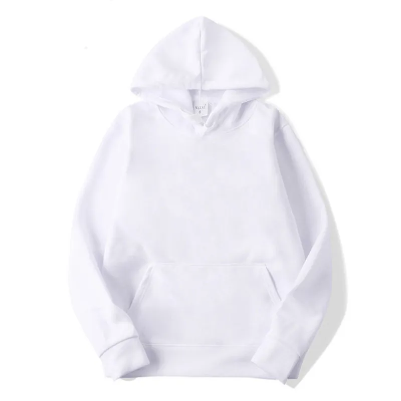 Sublimation Blank Hoodies White Hooded Sweatshirt for Women Men Letter Print Long Sleeve Shirts for DIY Polyester