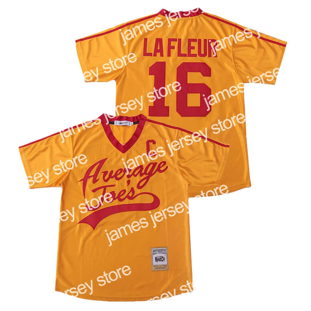 Film Football Pete Lafleur Jersey 16 Vince Vaughn Moyenne Joe's Dodgeball Hommes