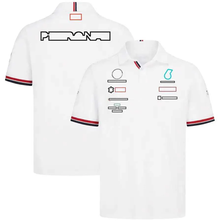 2022 F1 Tシャツフォーミュラ1チームTシャツポロシャツカスタムレーシングファン夏のカジュアルクイッククイックドライショートスリーブシリーズF1パーカー特大