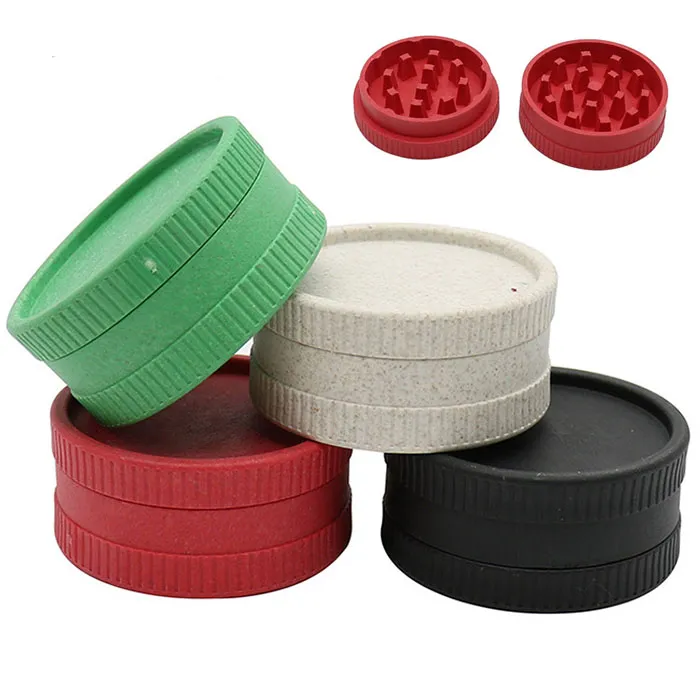 Degradable Plastic Herb Grinder Articles For Smok Grass 2 Layer Tobacco Grass Smoking Accessories Gift