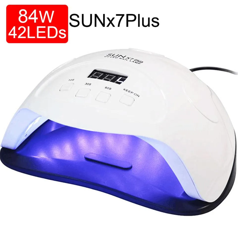 US EU AU 84 54 24W Pro UV lights Lamp LED Nail Lamps Dryer For All Gels Polish Sun Light Infrared Sensing 10 30 60s Timer Smart For Man272S