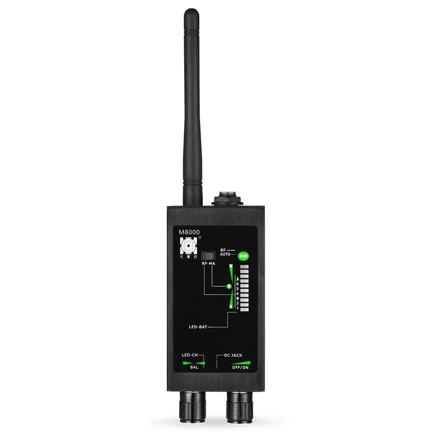 Détecteur de radio-12GH de 1MHz-12GH DÉTECTORS D'ANAGNET RADIE GSM RF SIGNAL AUTO DÉTECTEURS GPS TRACKER FINDER BUG avec antenne LED magnétique M8000218V