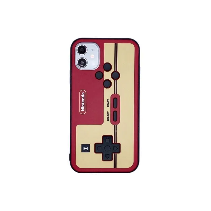 3D Game Console Design Cases For iPhone 14 14Pro 14Plus 13 13Pro 12 12Pro 11 Pro Max Silicone Detective Detective Case
