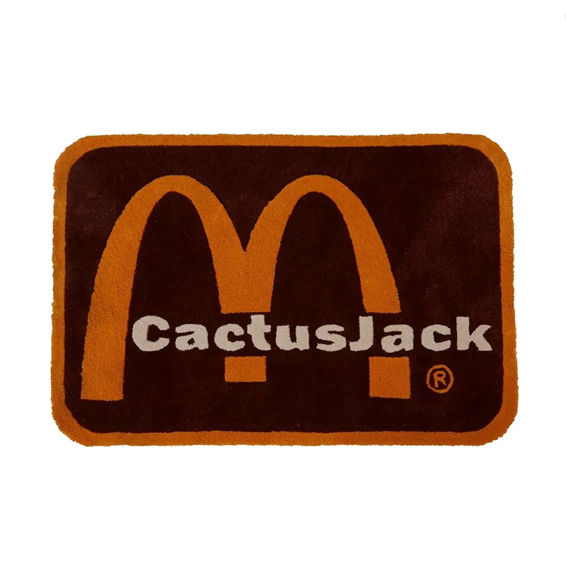 Home Furnishings Art Carpet Cactus Jack McDonalds Arches Inv Rug Hypebeast Sneakers Mat Parlor Bedroom Playroom Trending Floor Mat Supplier