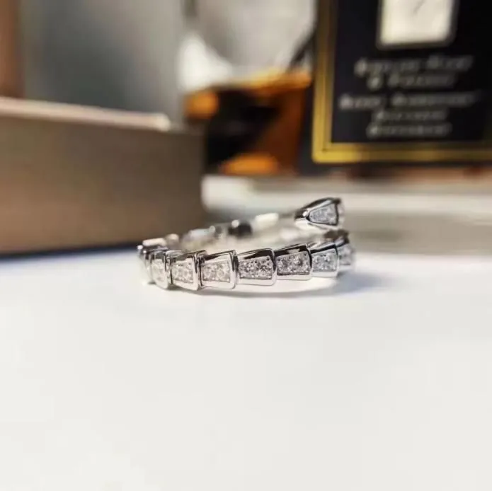 Designer de moda anel de moissanite anel de amor para mulheres festa de casamento amantes presente jóias de noivado com caixa