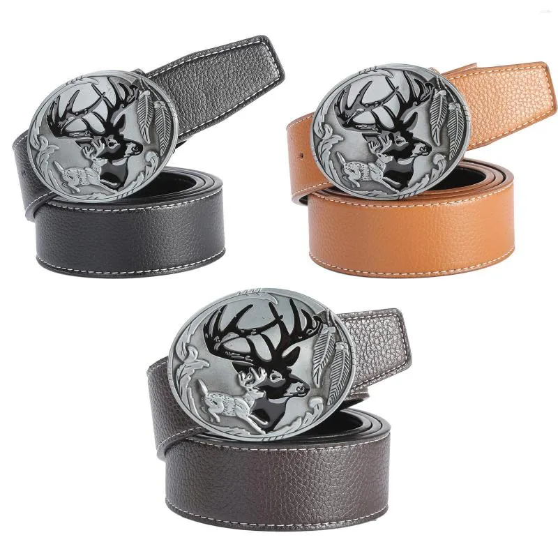 Paski Premium Western Cowboy Belt Pasek Poczekaj jeansy pu skórzany pasek