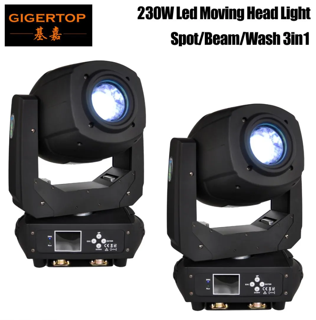 230W LED Moving Head Light Professional Led Stage Lighting 618 kanalen Dual Prism Lens Focus Zoomfunctie CE ROHS3848162