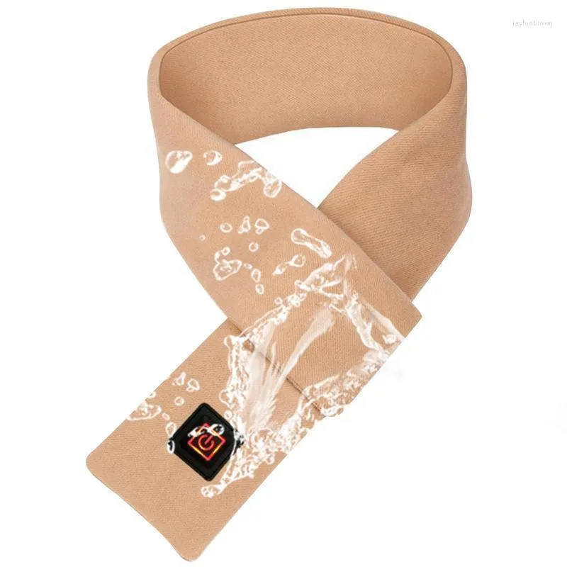 Bandanas Bufanda de calefacción Calentamiento eléctrico Calentador de cuello recargable 3 Temperatura ajustable USB para aliviar el dolor