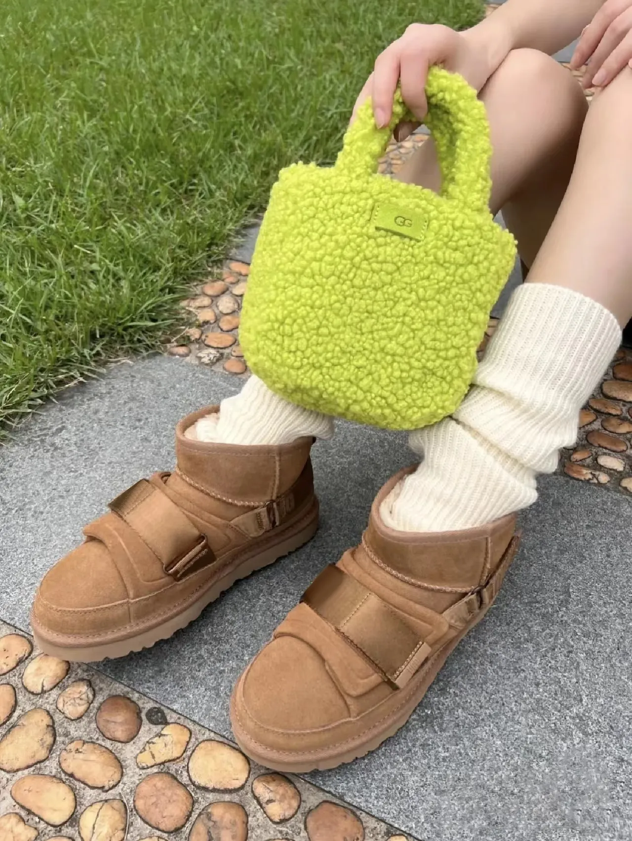 UGG ボディバッグ ebagos エバゴス ボディバッグS・ウールボア