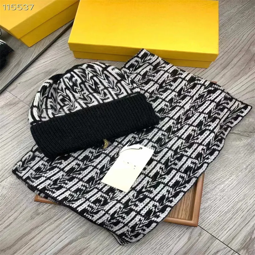 NEW 2023 classic Hat Scarf designer autumn winter hot style beanie hats men and women fashion universal knitted cap autumn wool outdoor warm skull caps