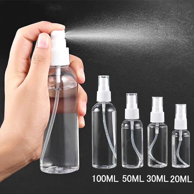 Transparent pulv￩risation bouteille de parfum Bouteille en plastique Plastic vide atomiseur fine pulv￩risateur de brume de 30 ml / 50 ml / 100 ml