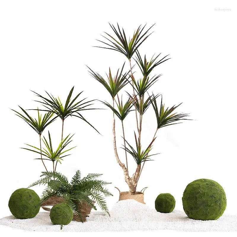 Fiori decorativi Piante verdi artificiali Dracunculus tenuifolia in vaso Mobili per ufficio Simulazione del pavimento del soggiorno Decorazione dell'albero