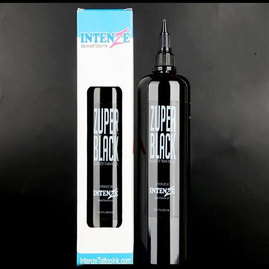 Permanent Tattoo Bottle ZUPER BLACK Tattoo Ink Pigment 12oz 360ml Tool283h From Kabz, 36.11
