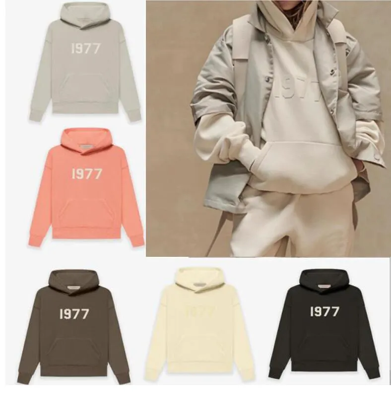 24SS Mens Front Flock Printing Hoodies رقم هوديي الولايات المتحدة الأمريكية الخريف شتاء التزلج هودي فريد سويد دافئ محرك