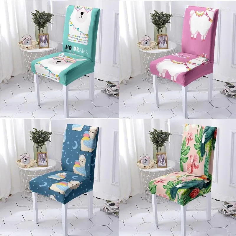 Chair Covers Cover Stretch Home Dining Elastic Floral Print Multifunctional Universal Size Fundas Para Sillas