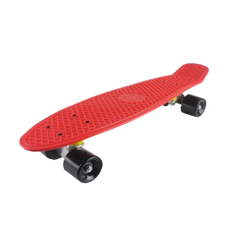 كامل 5 ألوان الباستيل الأربع عجلات 22 بوصة Mini Cruiser Skatboard Street Long Skate Board Outdoor Sports للبالغين أو الأطفال 310n
