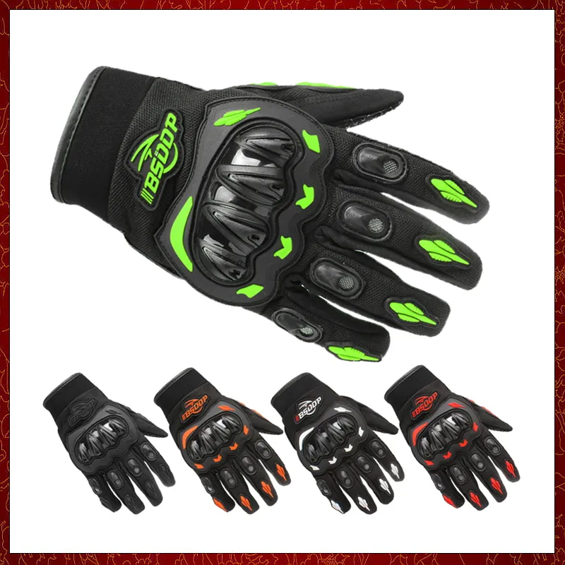 ST3 Motorfietshandschoenen Ademen Volledige vingerraceshandschoenen Buiten Sportbescherming Rijden Kruis Dirt Bike Gloves Guantes Moto