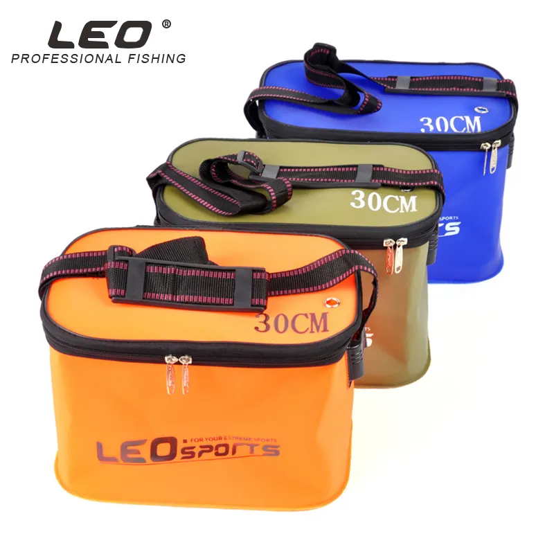 Fisketillbeh￶r Leo Portable Folding Fish Wear Bucket Outdoor EVA Tackle Boxes With Handle Bags Water Tank 221107