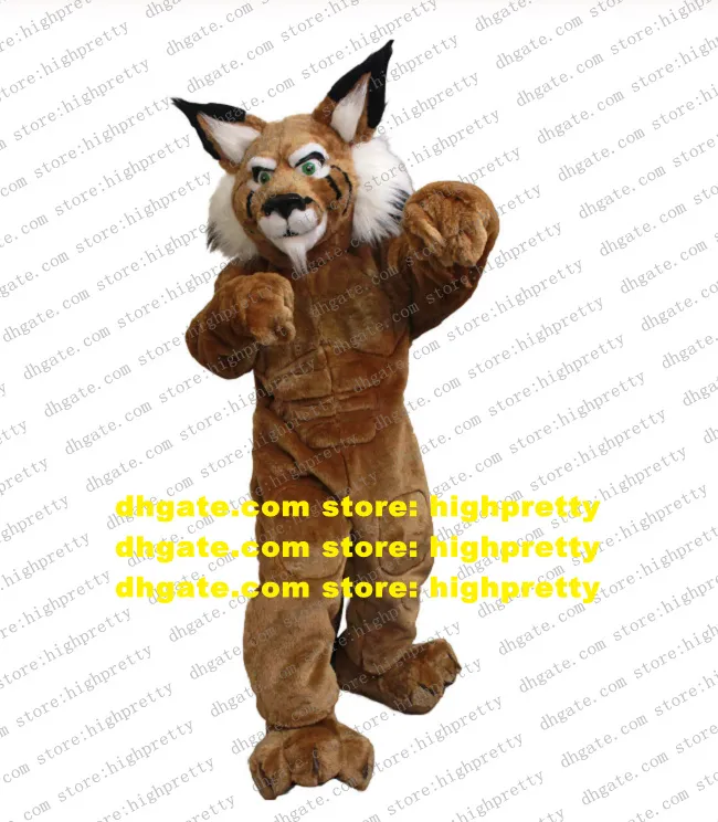 Mascot Costume Bully Leopard Cat Tiger Bobcat Lynx Catamount Lince Luchs Cartoon Adult Cartoon Accessoires Performing Arts ZZ7720