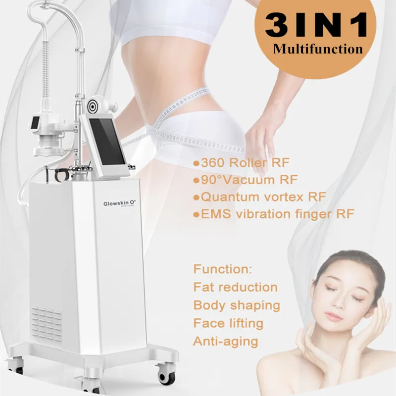 Rouleau RF amincissant la machine doigt d'or Massage du corps sous vide rotatif radiofréquence équipement de lumière LED réduction de la cellulite dispositif anti-âge brûlant les graisses