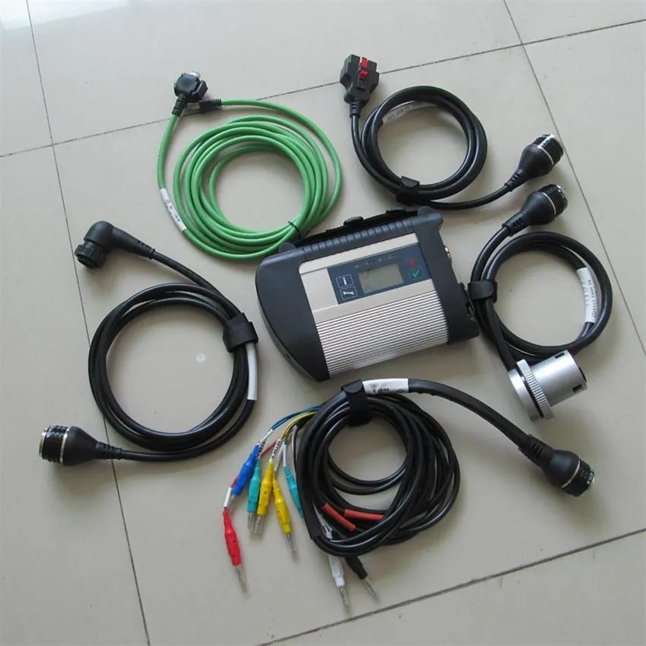 SD Connect Star Diagnosis Tool C4 with 5 Cables wifi Wireless for hdd for car and Truck scan263j