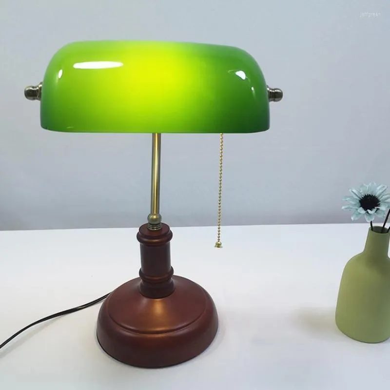 Vintage Chinese Style Wooden Green Glass Table Lamps Dunnes Stores For