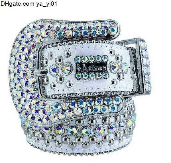 Bb 2022 Ceinture Designer Simon Ceintures pour Hommes Femmes Ceinture en diamant brillant blanc cintura uomo boosluxurygoods 0000