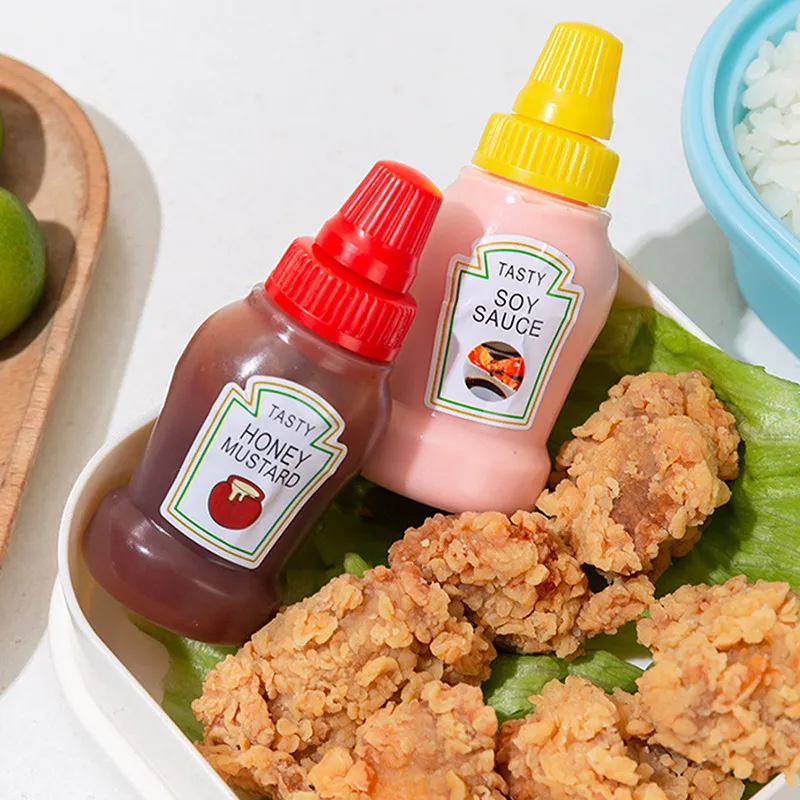 Small Salad Dressing Containers, Mini Seasoning Sauce Bottles