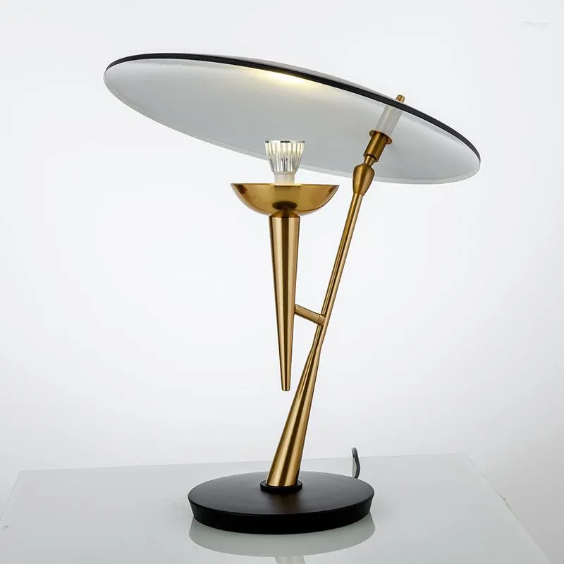 Lampy stołowe Lampa LED Ceramiczna tykwa pełne spektrum biurko Zebra Purple Sypials salon