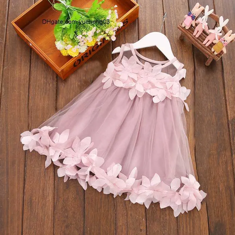 Sommer Kinder Mädchen Kleider Neugeborene Kind Kinder Mädchen Prinzessin Kleid Party Kleid Casual Kleider 0-3y