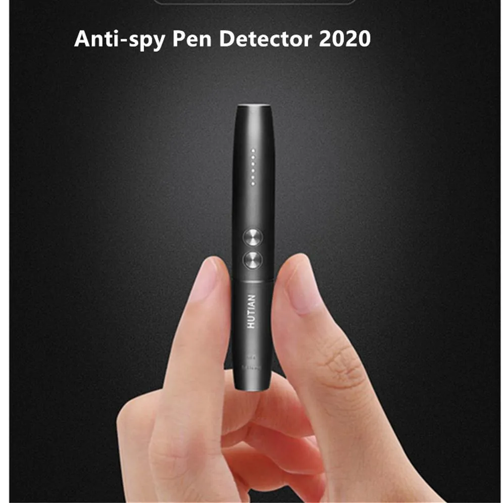 2020 Pen Anti Spy Camera Detector Wireless RF Signal Pinhole Scanners Hidden Cam Audio Bug GSM GPS Device Finder2932