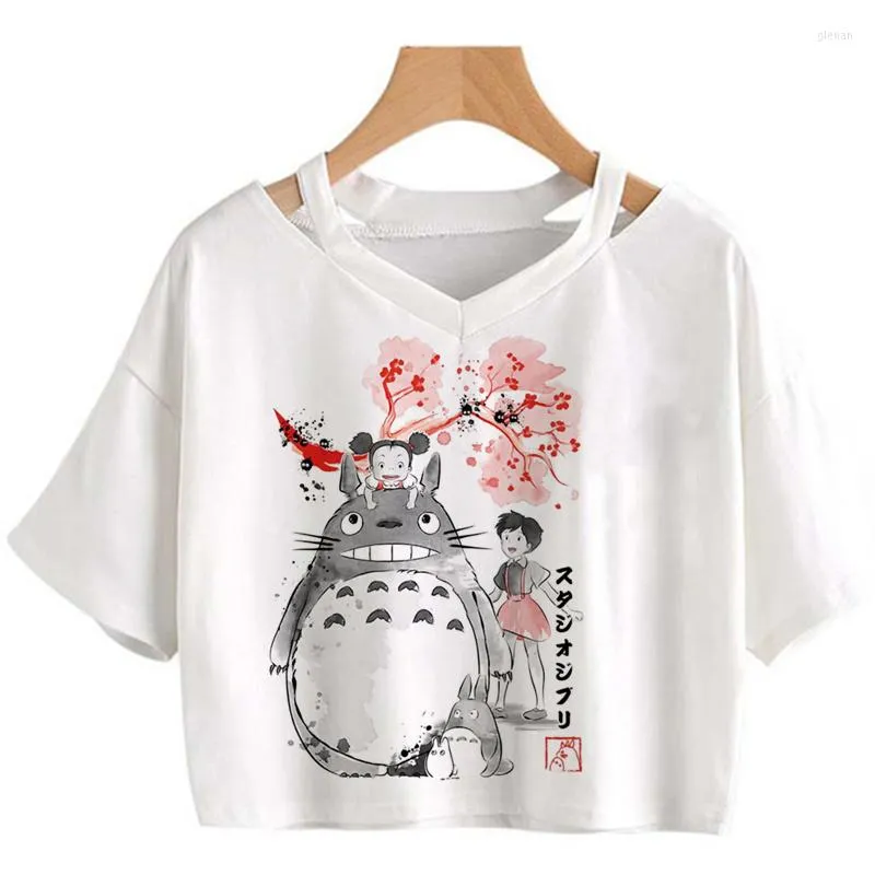 Мужские футболки Тоторо одежда футболка женская эстетическая гранж Ulzzang укороченный топ футболка Tumblr Harajuku