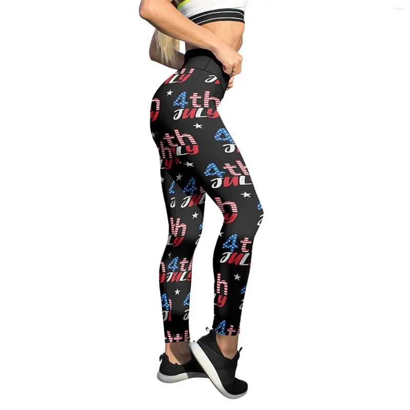 Active Pants Women Patriotic Color Leggings Skinny Yoga Running Pilates Workout Clothes For Roupas Femininas Atacado Barato #T1G