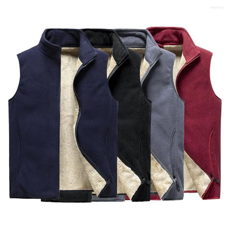 Men's Vests Autumn Vest Stylish Loose All Match Warm Fall Waistcoat For Outdoor