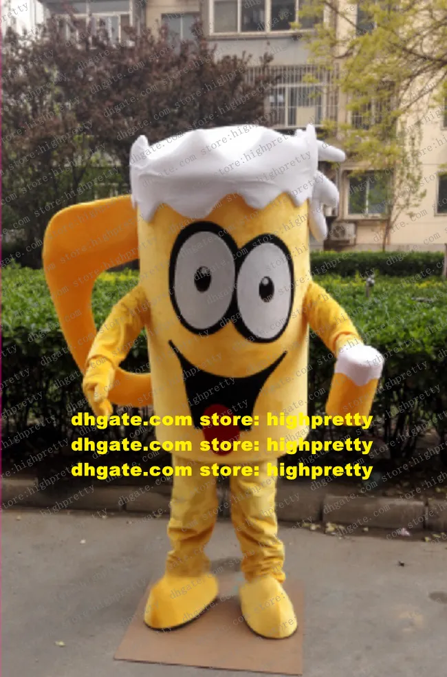 Beer Cup Mascot Costume Adult Cartoon Character Outfit Suit Marketing Promotions Annons och publicitet ZZ7815