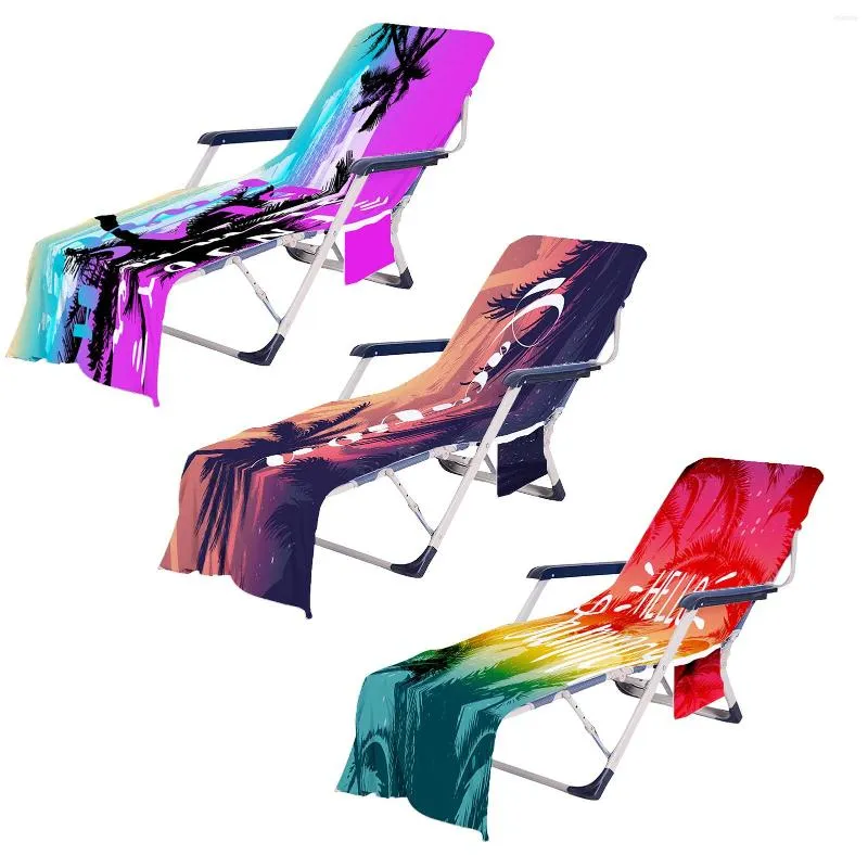 Chair Covers Beach Cover Chaise Lounge Towel For Sun Lounger Quick Drying Pool Piscina Zwembad