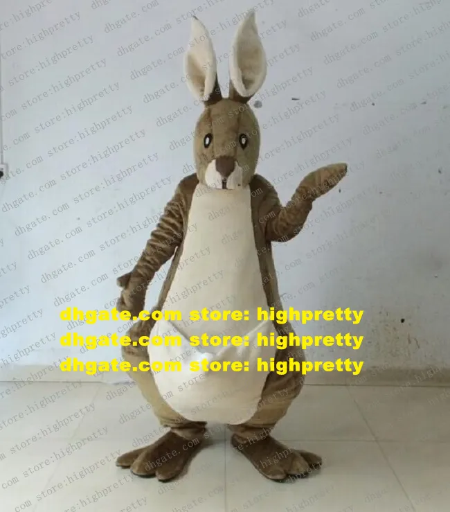 Kangaroo Roo Mascot Costume Cartoon Adult Cartoon Characon Testifit Suit New Year Party Affection Expression ZZ7959