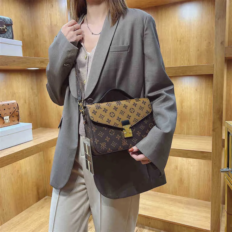 Postman bag female 2023 new printing buckle sling shoulder contrast versatile portable messenger Handbags Design deals