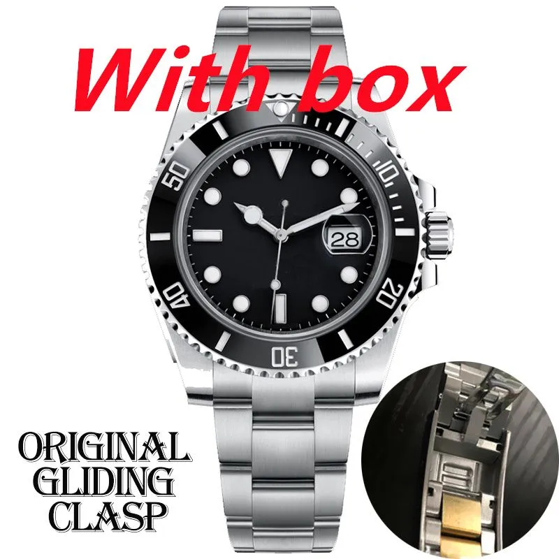 Topp Mens Automatic Mechanical Glide Lock Ceramics Watches Full Rostless Steel Swim Wristwatches Sapphire Luminous Watch Business Casual Montre de Luxe