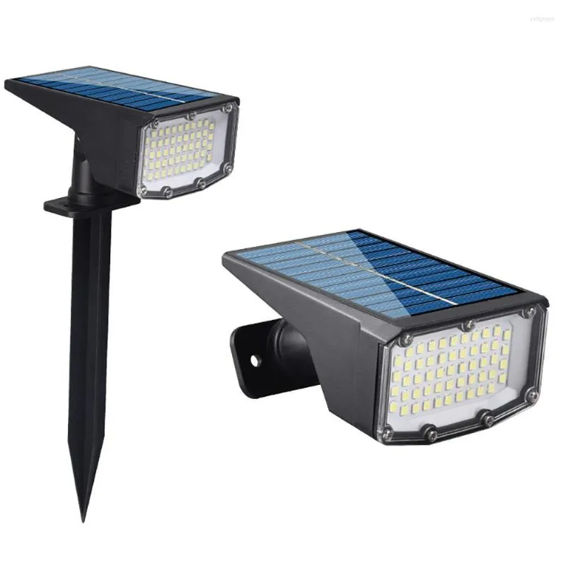 Lampe à LED solaire de lampes de jardin lesmpes à pelouse extérieure Éclairage de sol étanche décor de Noël pour les bâtiments paysage de rue