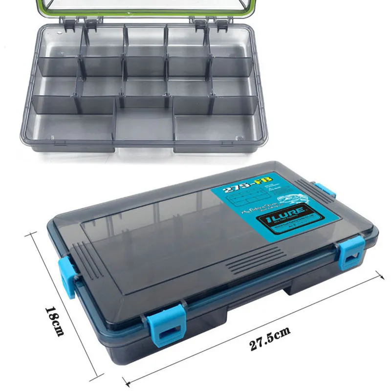 Fischereizubehör Tackle Box Großkapazität Tool Aufbewahrung Fischhaken Köder Vorräte 221107