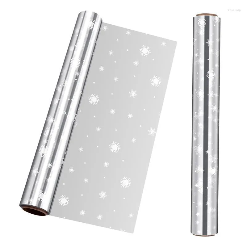 Gift Wrap Cellophane 2.5 Mil Thickness Roll Snowflake Decorated Bags To Baskets Arts & Crafts