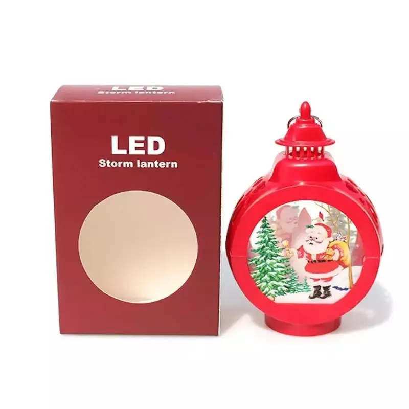Sublimation Christmas LED Lantern Light Decorations Christmas Tree Ornament Lights