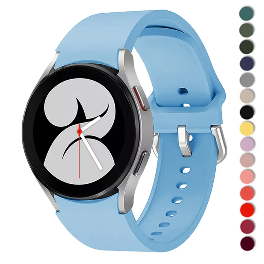 Ремешок для Samsung Galaxy Watch 4 40 мм 44 -мм умные часы силиконовые спортивные браслет Correa