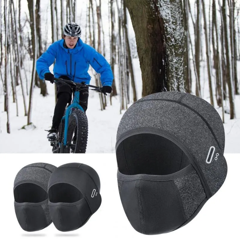 Cycling Caps Face Hood Plush Lock Thicken Wind Resistant Protection Warm Head Protector Brimless Splash-proof Motorcycle Hat