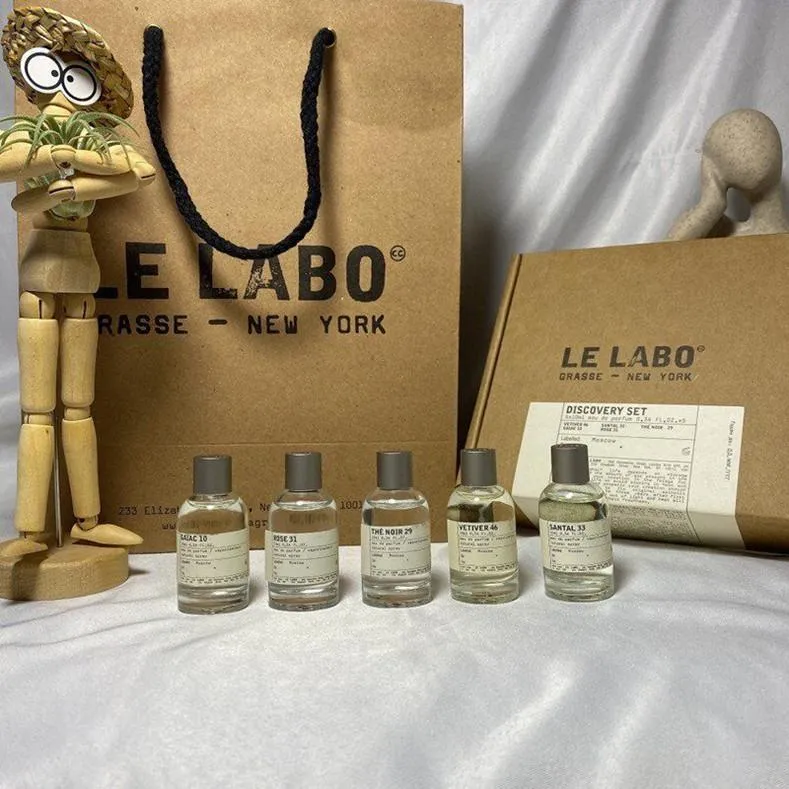Le Labo Neutral 5pcs 10ML Fragrances THE NOIR 29 ROSE 31 SANTAL 33 EDP for men women long Lasting Fragrance Delivery Fast