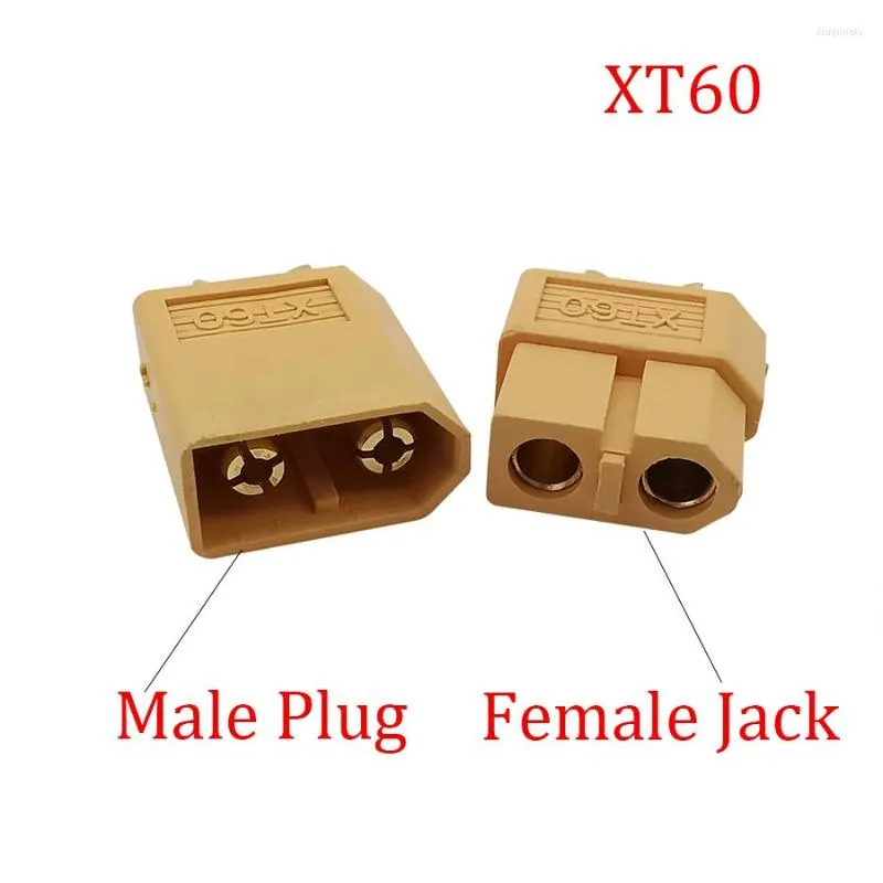 إكسسوارات الإضاءة 1/2/5pair XT60 توصيل توصيل الطاقة XT-60 ذكر مقبس جاك جاك RC محول بطارية LIPO لـ Quadcopter