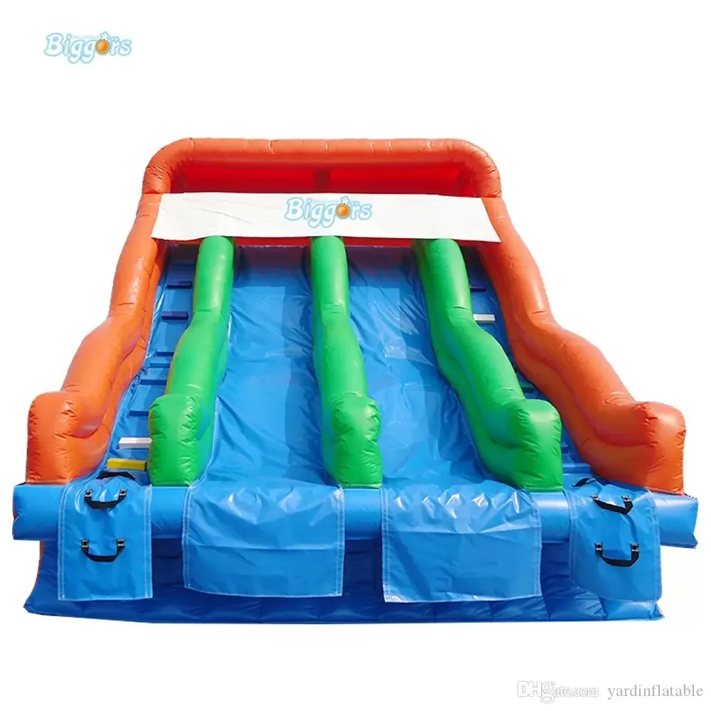 Quality Commercial Use Inflatable Water Slide Dual Track Slides